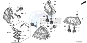 GL18009 Korea - (KO / AB) drawing REAR COMBINATION LIGHT