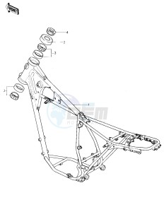 KL 250 A [KLR250] (A3-A4) [KLR250] drawing FRAME