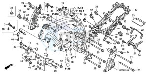 CBF600NA9 UK - (E / ABS MKH) drawing FRAME BODY