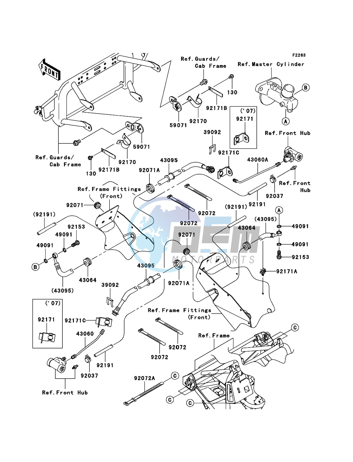 Front Brake Piping