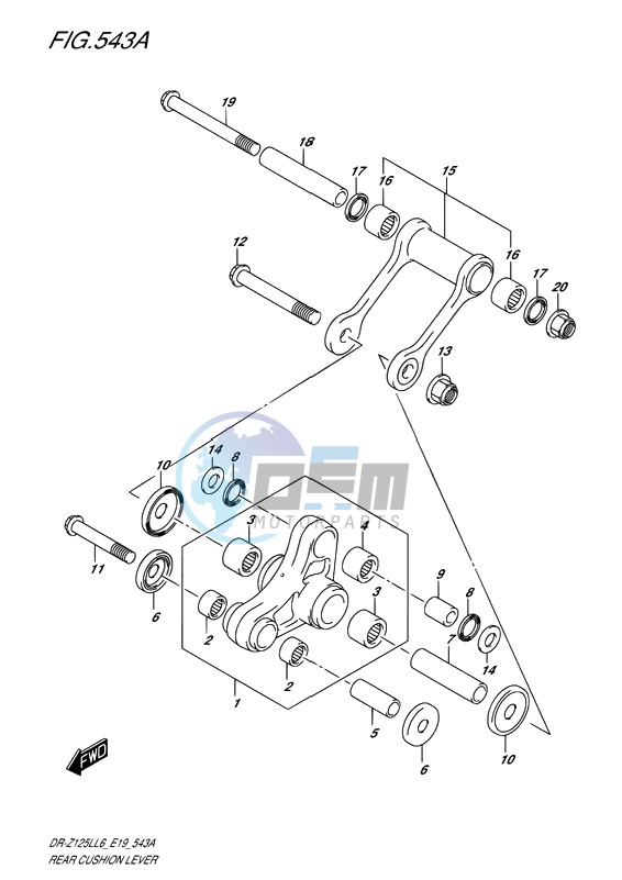 REAR CUSHION LEVER