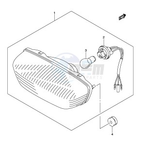 LT-F400 (E24) drawing TAIL LAMP