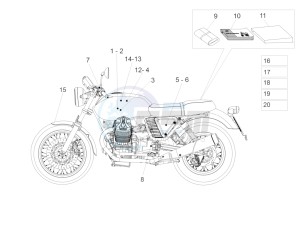 V7 Special 750 USA-CND drawing Decal and plate set