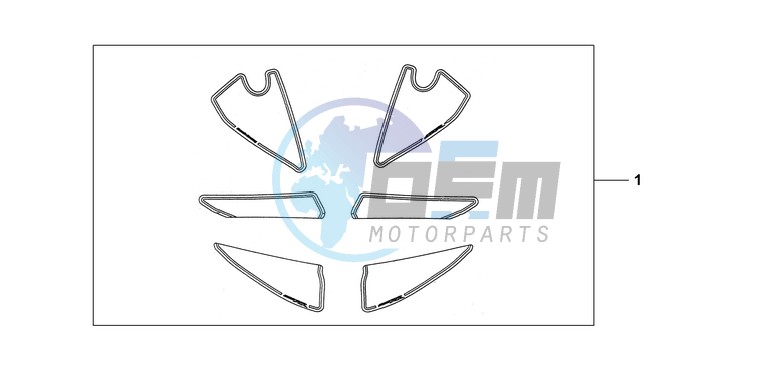 KIT, RACING STICKER