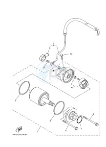 MT07 MT-07 700 (1WSH 1WSJ) drawing STARTING MOTOR