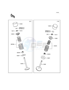 KLX450R KLX450AGF EU drawing Valve(s)