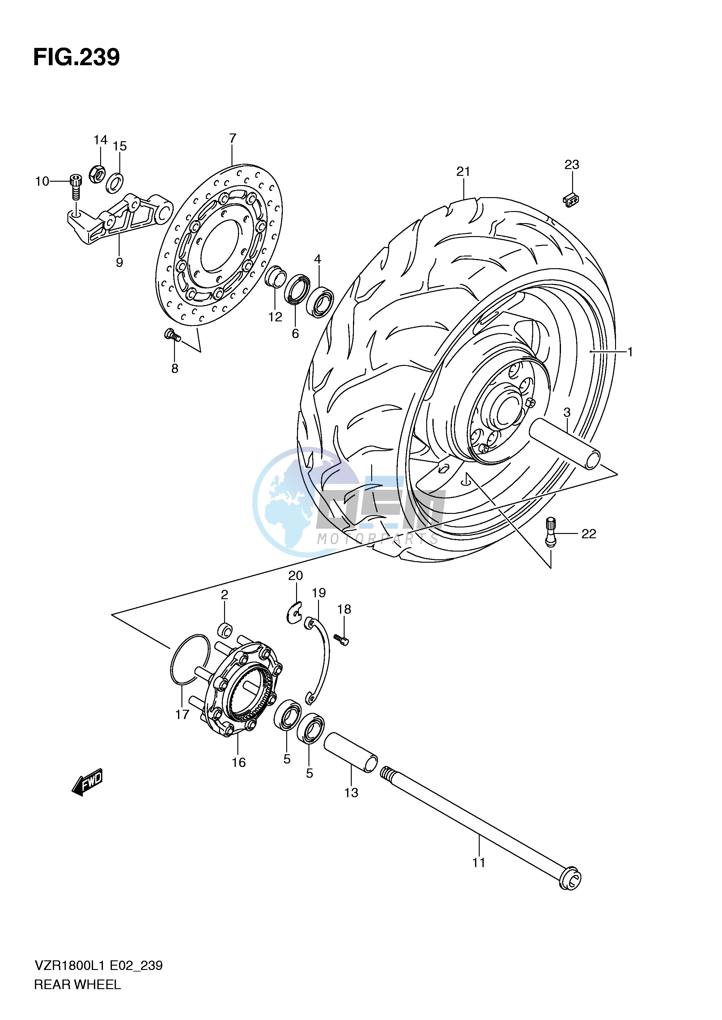 REAR WHEEL (VZR1800ZL1 E19)