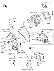 BRUTE FORCE 750 4x4i EPS KVF750GJF EU drawing Engine Cover(s)