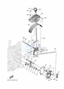 YXE850ENS YXE85WPSK (B8K1) drawing SHIFT SHAFT