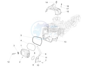 150 4T 3V ie Primavera (NAFTA) drawing Cylinder head cover