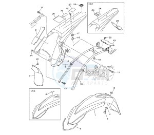 WR F 450 drawing FENDER 1DX6-X7