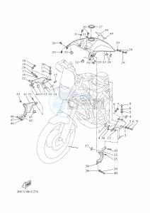 XTZ690D-B TENERE 700 (BEH4) drawing FUEL TANK 2