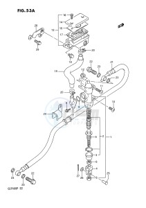 GSF400 (E2) Bandit drawing REAR MASTER CYLINDER (MODEL P)