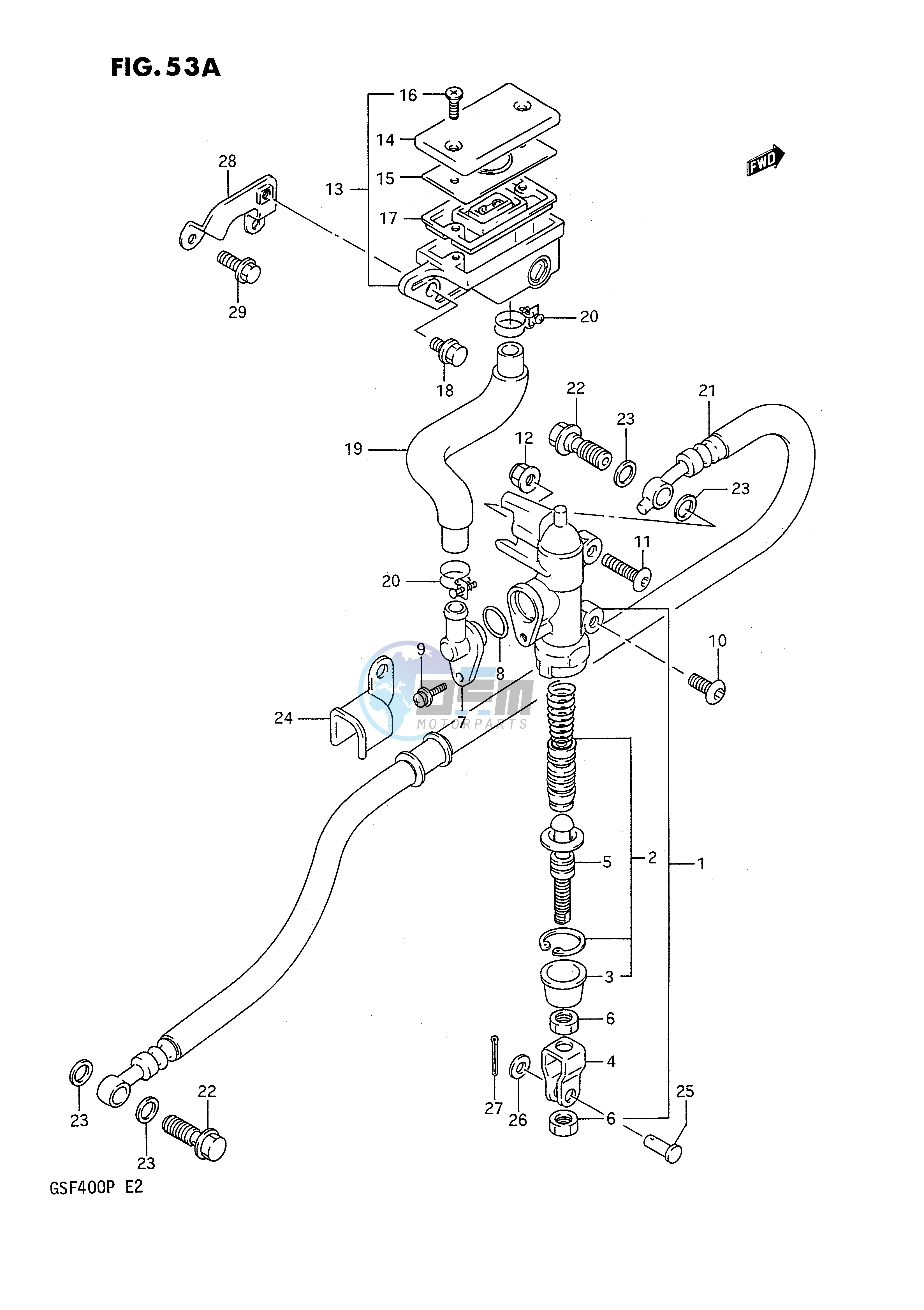 REAR MASTER CYLINDER (MODEL P)