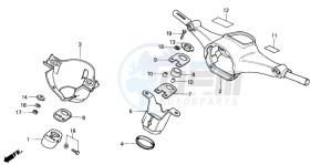 C70Z 50 drawing STEERING HANDLE/ TOP BRIDGE