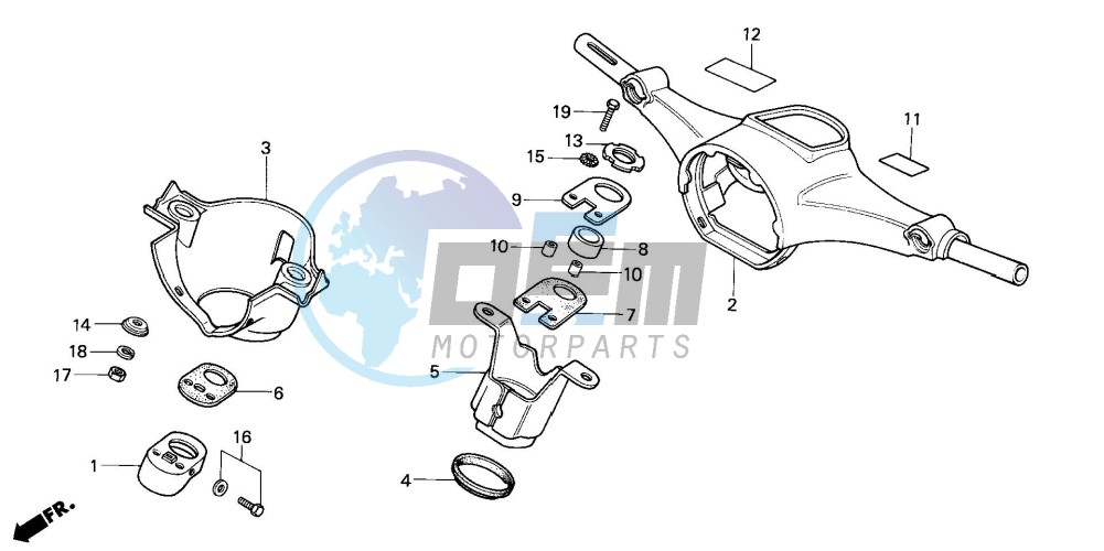 STEERING HANDLE/ TOP BRIDGE