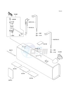 KAF 620 G [MULE 3000] (G6F-G8F) G8F drawing FUEL TANK