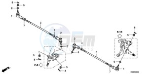 TRX700XX9 Australia - (U) drawing TIE ROD