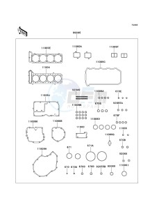 ZX 1100 D [NINJA ZX-11] (D7-D9) [NINJA ZX-11] drawing GASKET KIT