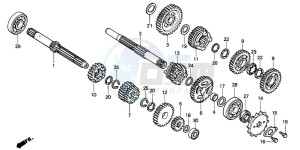 NSR50F drawing TRANSMISSION