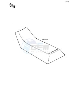 KSF 250 A [MOJAVE 250] (A3-A7) [MOJAVE 250] drawing SEAT