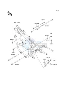 EN 500 C [VULCAN 500 LTD] (C6F-C9F) C7F drawing ENGINE MOUNT