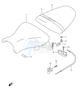 GSX-R600 (E2) drawing SEAT