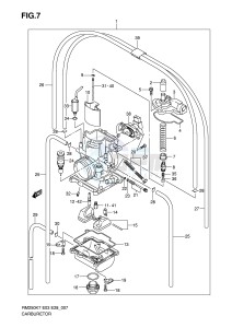 RM250 (E3-E28) drawing CARBURETOR