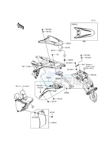 D-TRACKER KLX150HGF XX (EU ME A(FRICA) drawing Rear Fender(s)