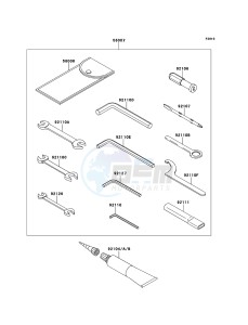 Z1000SX ABS ZX1000HCF FR GB XX (EU ME A(FRICA) drawing Owner's Tools