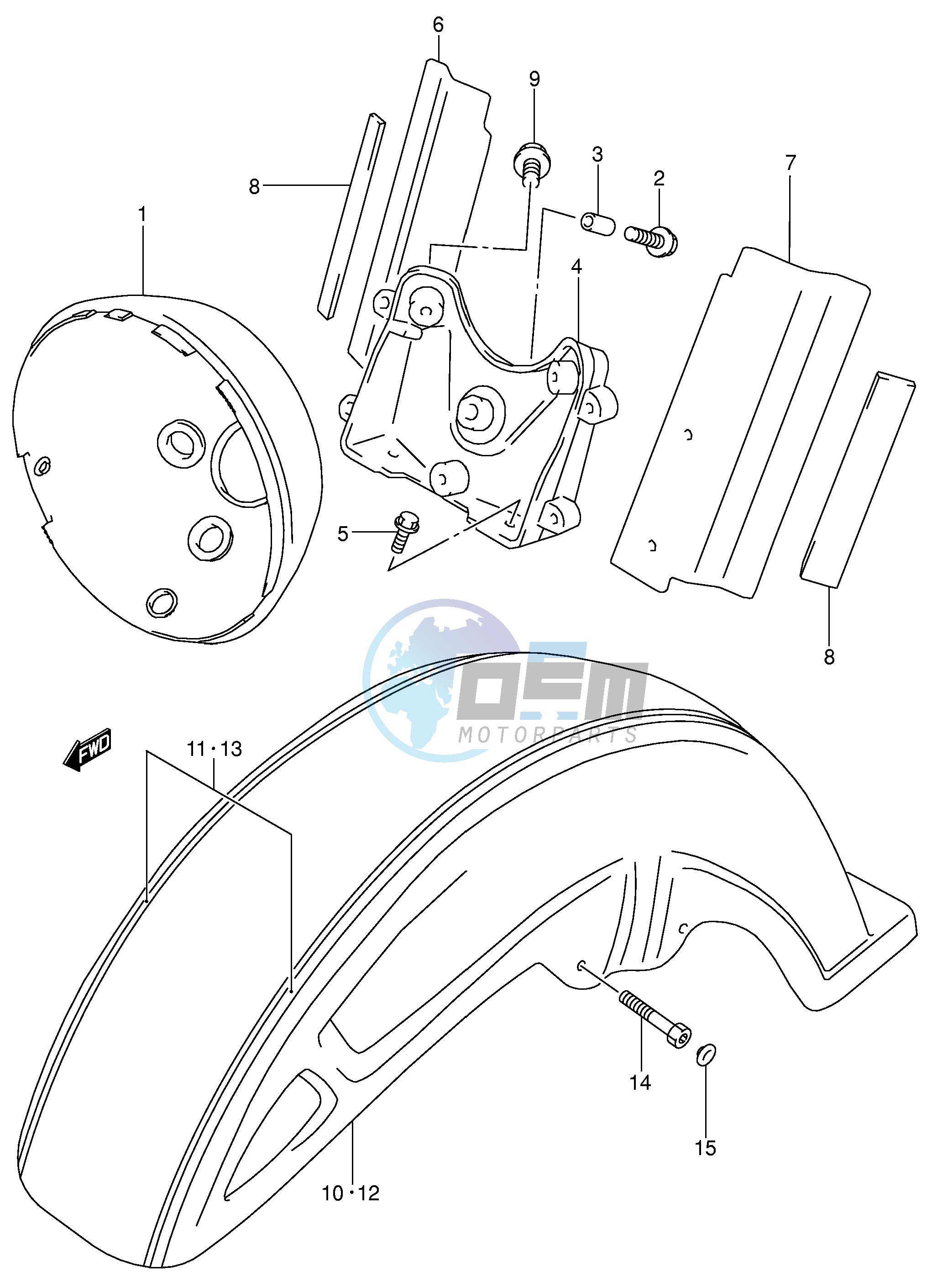 FRONT FENDER (MODEL K3 K4)