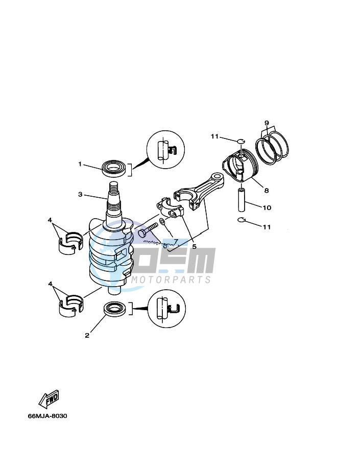 CRANKSHAFT--PISTON