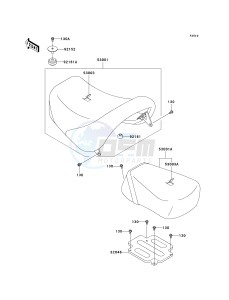 VN 1500 B [VULCAN 88 SE] (B1-B3) N6F drawing SEAT