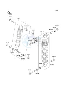 KSV 700 C [KFX700] (C6F) C6F drawing SHOCK ABSORBER-- S- -