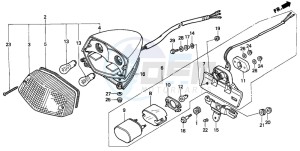 NV600C 400 drawing TAILLIGHT (NV400C/600C)