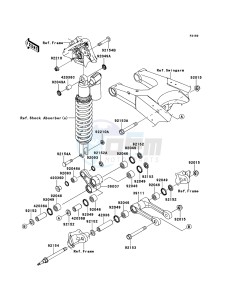 KX250F KX250ZDF EU drawing Suspension