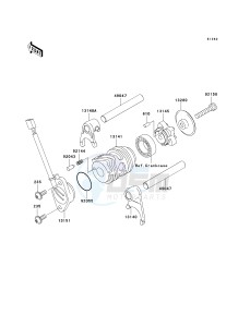 KLX 110 A (KLX110 MONSTER ENERGY) (A6F-A9FA) A7F drawing GEAR CHANGE DRUM_SHIFT FORK-- S- -