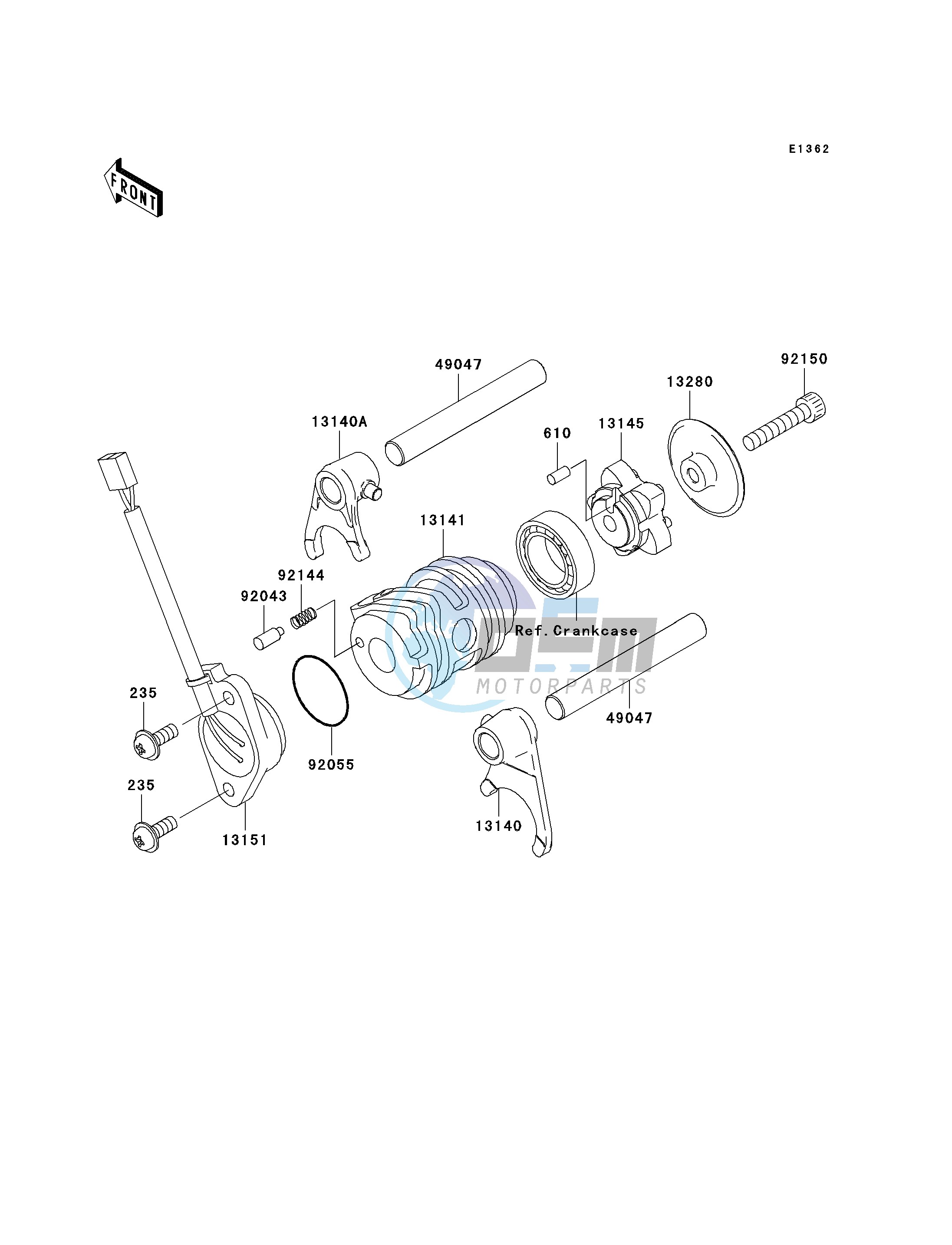 GEAR CHANGE DRUM_SHIFT FORK-- S- -