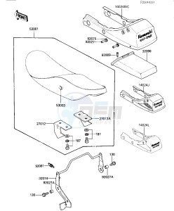 ZX 550 A [GPZ] (A1-A3) [GPZ] drawing SEAT -- ZX550-A1_A2- -