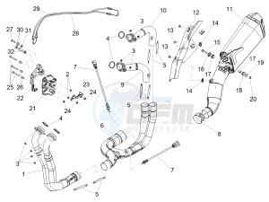 TUONO 1100 V4 RR E4 ABS (EMEA, LATAM) drawing Exhaust pipe I