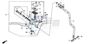 CRM125R drawing FR. BRAKE MASTER CYLINDER