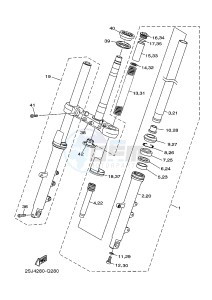 XJ6F 600 DIVERSION F CYPRUS drawing FRONT FORK