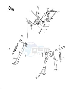 KZ 750 H [LTD] (H1) [LTD] drawing STANDS -- 80 H1- -