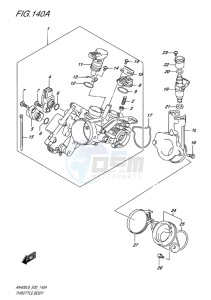 AN400 ABS BURGMAN EU-UK drawing THROTTLE BODY