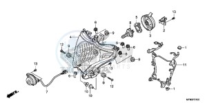 CB1000RF CB1000R 2ED drawing HEADLIGHT