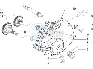 Beverly 500 2005-2006 drawing Reduction unit