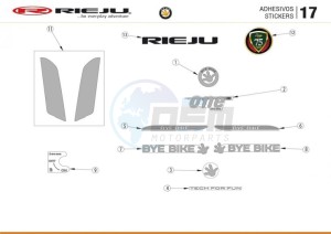 BYE-BIKE-EURO4-RED 50 drawing DECAL SETS