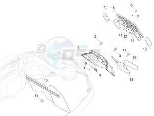 GTS 300 HPE 4T-4V IE ABS E4 (EMEA) drawing Rear cover - Splash guard