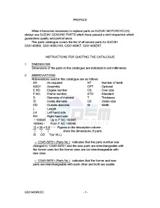 GSX1400 (E2) drawing * CATALOG PREFACE *