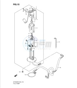 SFV650/A drawing FUEL PUMP